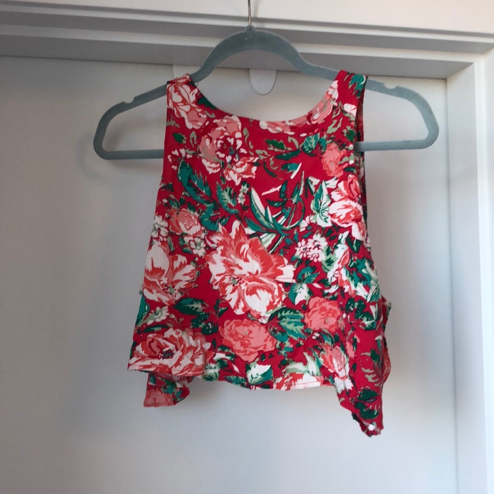 Floral crop top